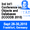 3rd International Conference on Objects and Databases - September 28-30, 2010, Germany