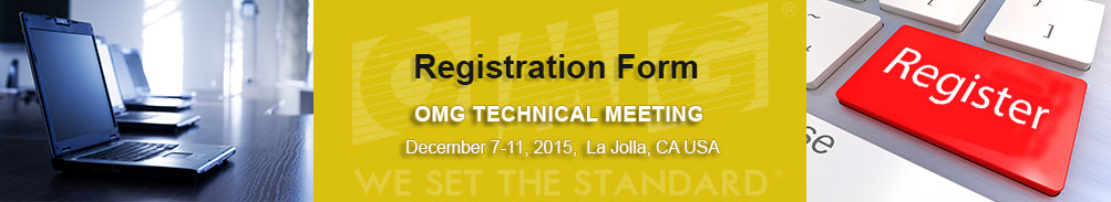 TC Meeting - La Jolla, CA USA: Registration Form