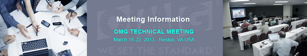 Meeting Information - March 18-22, 2013 Reston VA USA