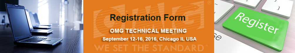 Registration Form - Technical Meeting - September 12-16, 2016 - Chicago, IL USA
