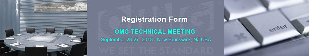 Registration Form - September 23-27, 2013, New Brunswick, NJ USA