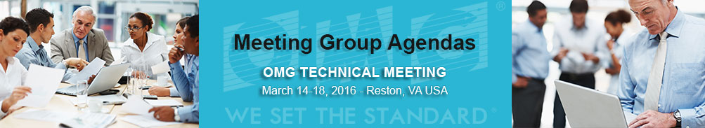 Meeting Agendas - Technical Meeting -  March 14-18, 2016, Reson, VA USA
