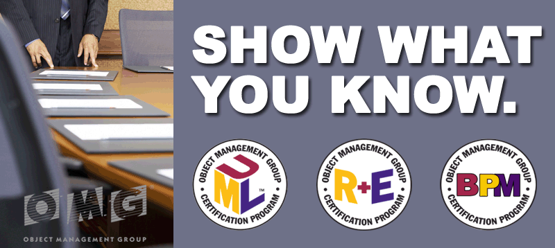 Show What You Know - OMG Certification Program