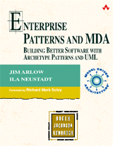 Enterprise Patterns and MDA book cover