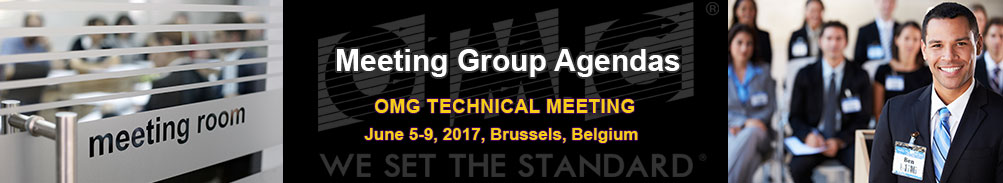 Meeting Agendas - Technical Meeting - June 5-9, 2017 - Brussels, Belgium