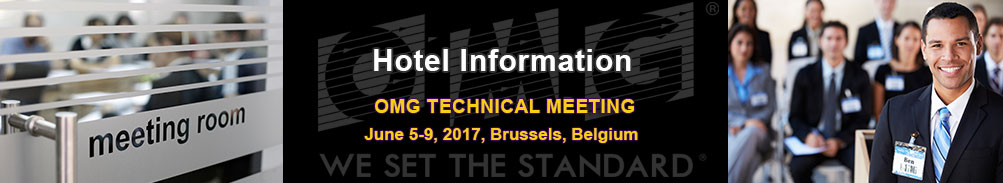 Hotel Information - Technical Meeting - June 5-9, 2017 - Brussels, Belgium