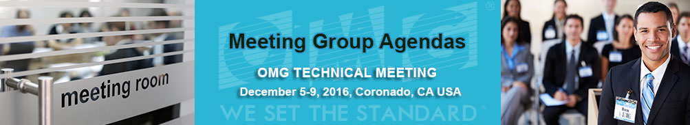 Meeting Agendas - Technical Meeting - December 5-9, 2016 - Coronado, CA USA