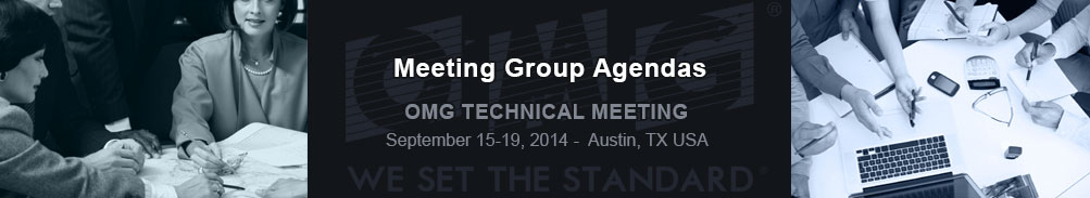 Meeting Agendas - September 15-19, 2014, Austin, TX USA
