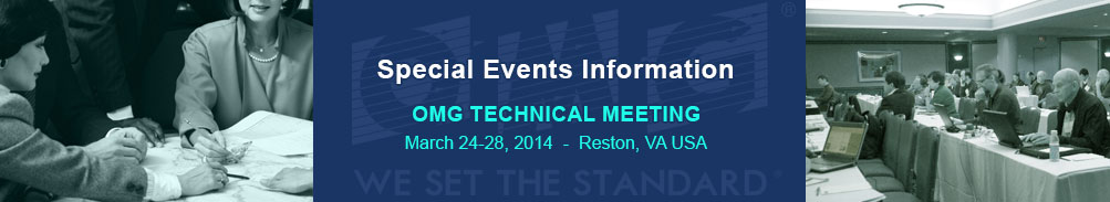 Special Events Information - Technical Meeting - March 24-28, 2014, Reston, VA USA