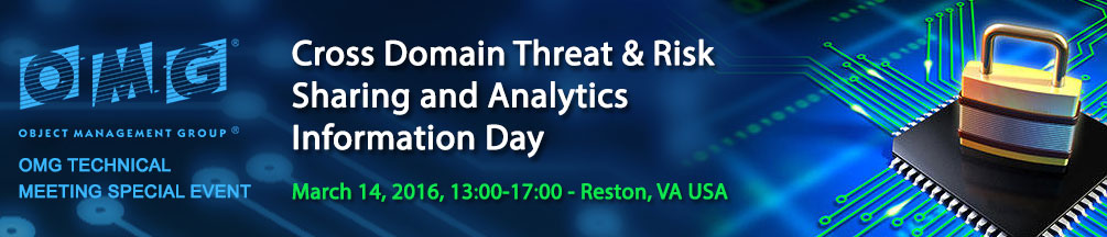 Cross Domain Threat & Risk Charting and Analytics Information Day. March 14, 2016, Reston VA USA