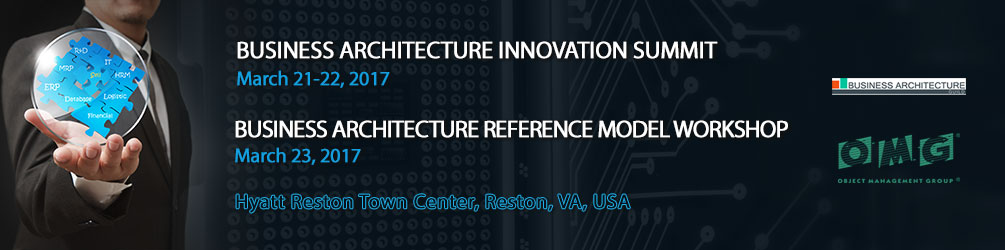 Business Architecture Innovation Summit.  March 21-23, 2017, Reston, VA USA