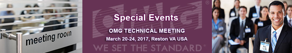 Special Events Information - Technical Meeting - March 23-27, 2015, Reston, VA USA